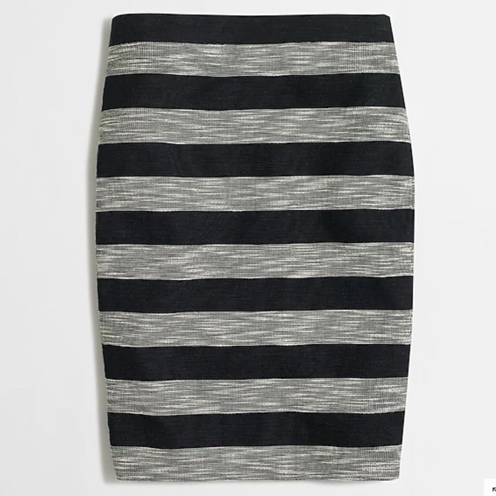 J. Crew Striped Pencil Skirt